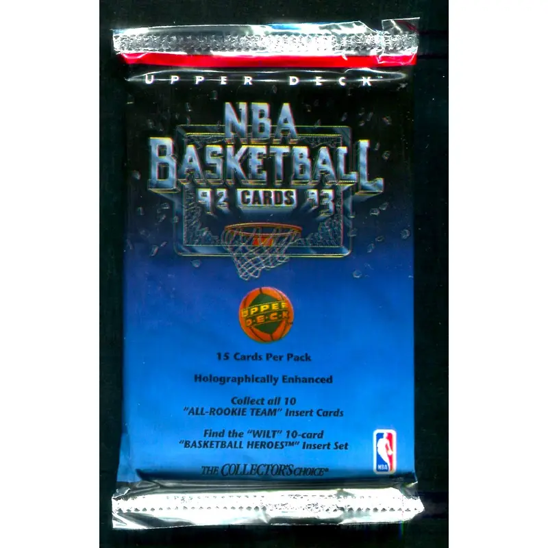 1992/93 Upper Deck Basketball Unopened Low Series Pack (Retail)