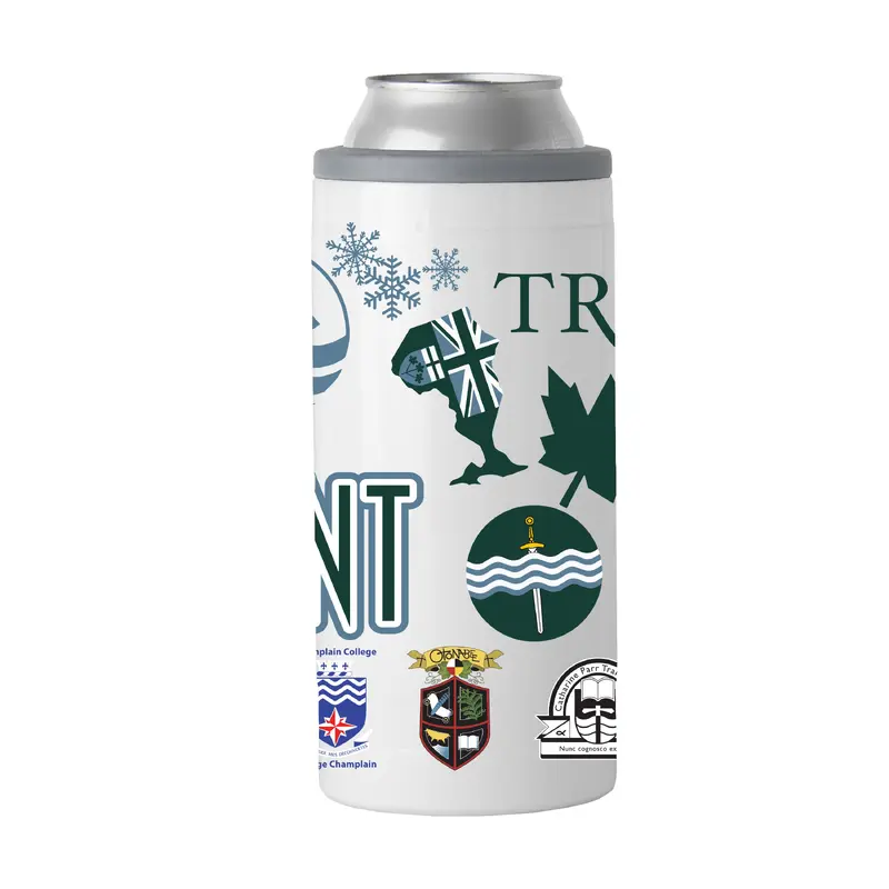 Trent University 12oz Native Powder Coat Slim Can Coolie