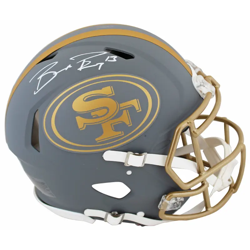 49ers Brock Purdy Authentic Signed Slate Full Size Speed Proline Helmet Fanatics