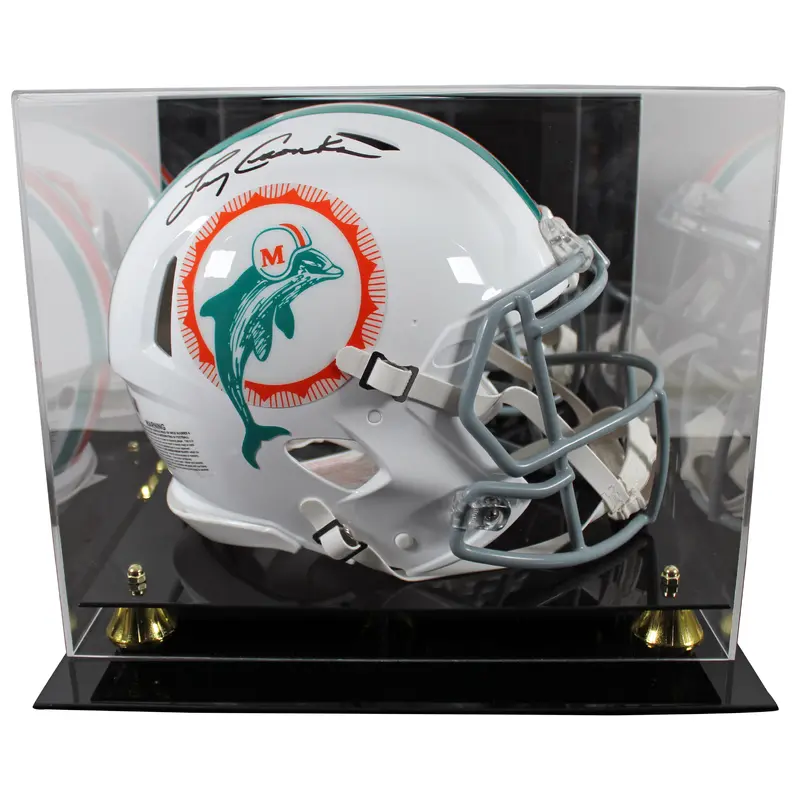 Dolphins Larry Csonka Signed 1972 TB Full Size Speed Proline Helmet W/ Case BAS