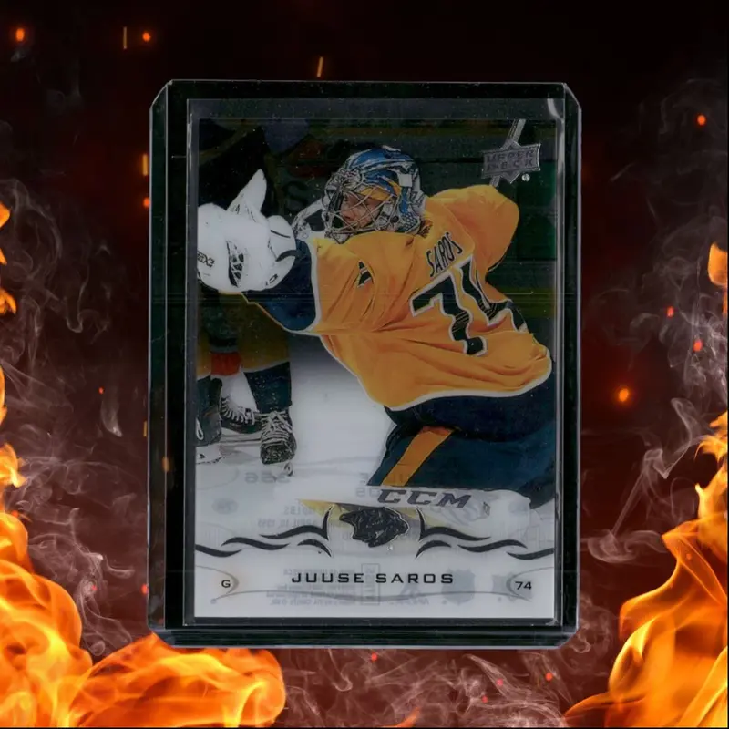 2018-19 Upper Deck Juuse Saros Clear Cut SSP #356