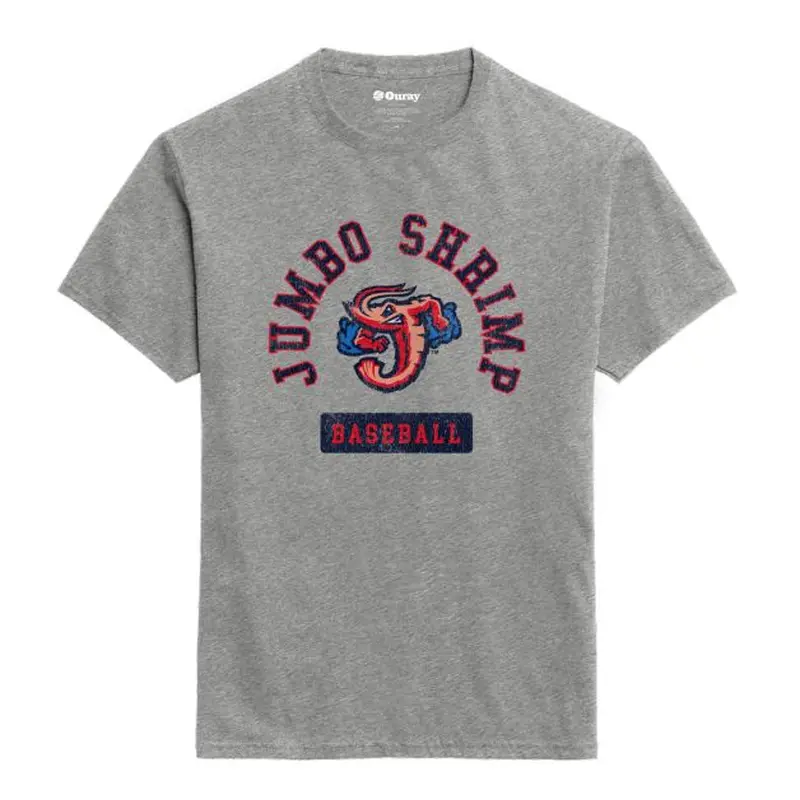 Jacksonville Jumbo Shrimp Ouray Heather Graphite S/S Tee