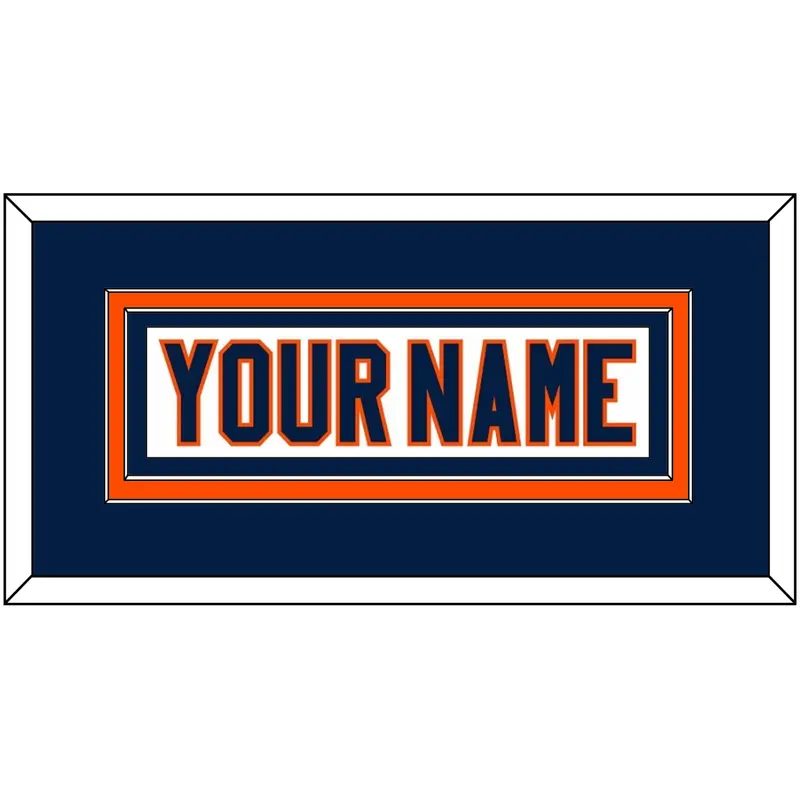 New York Nameplate - Road White (2007-2010) - Double Mat 2