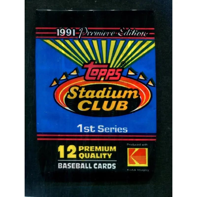1991 Topps Stadium Club Baseball Unopened Series 1 Pack