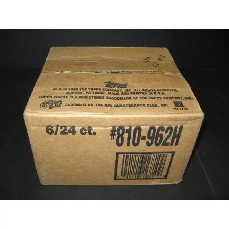 1996 Topps Finest Football Series 2 Case (Hobby) (6 Box)