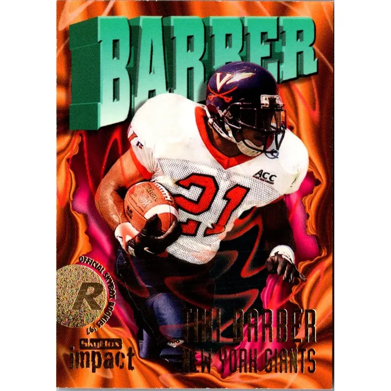 1997 SkyBox Impact Tiki Barber #210 Rookie