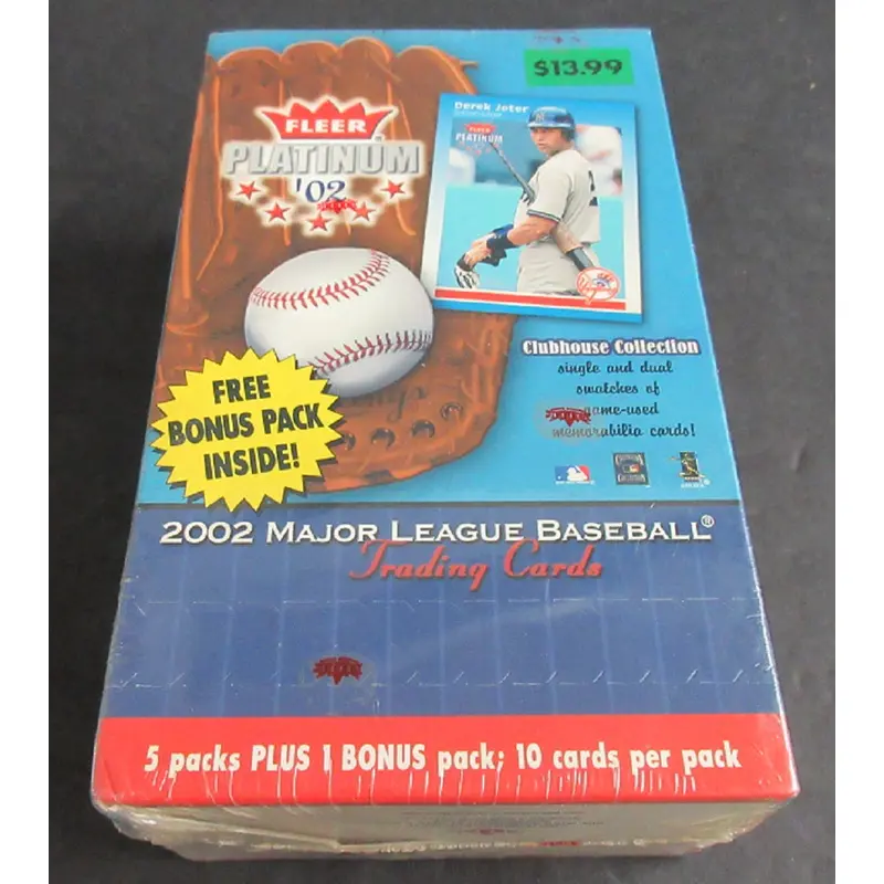 2002 Fleer Platinum Baseball Blaster Box (6/10)