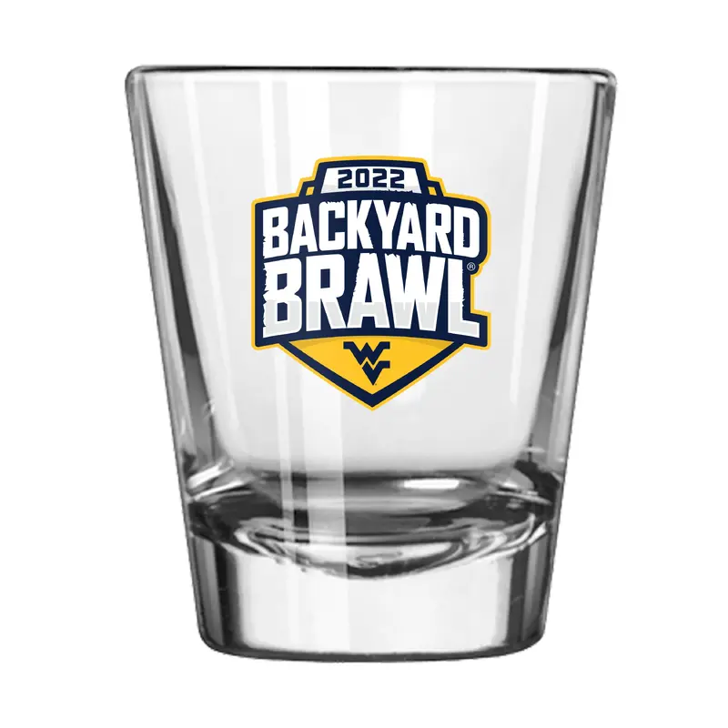 Backyard Brawl 2022 West Virginia 2oz Shot Glass