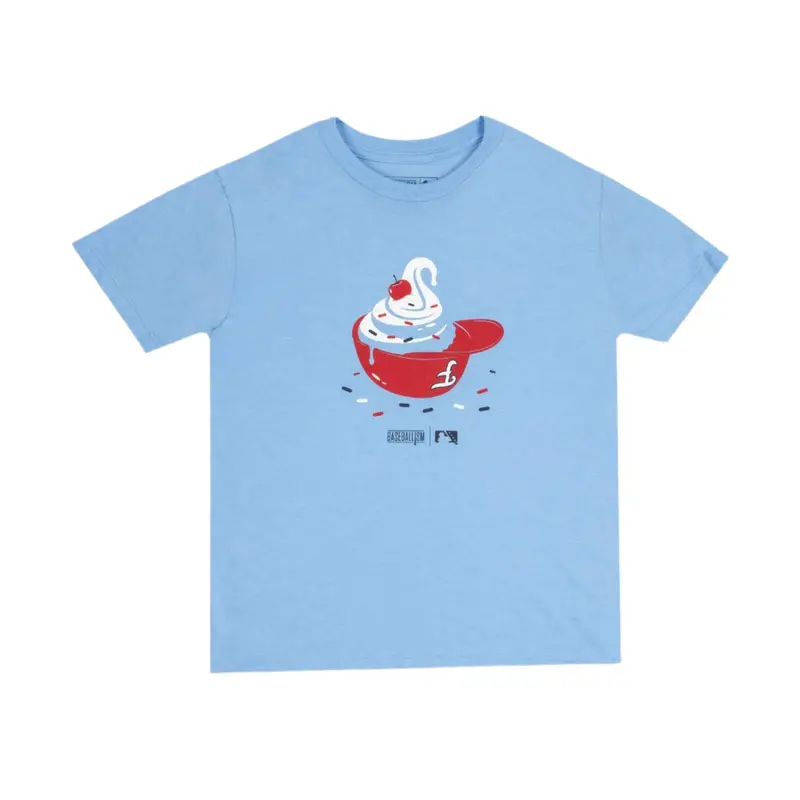 FredNats Youth Baseballism Sundae Helmet Tee