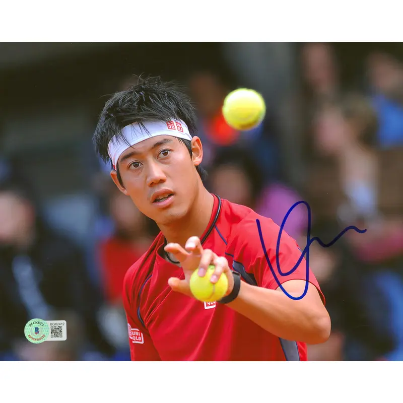 Kei Nishikori Authentic Signed 8x10 Photo Autographed BAS #BG82412