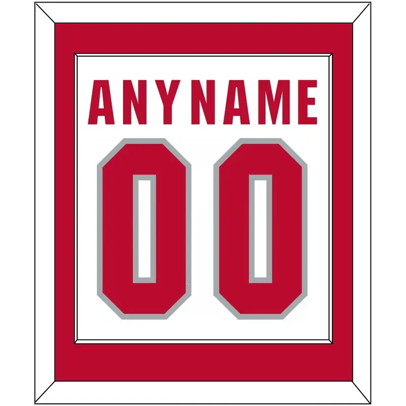 Ohio State Basketball Name & Number - Home White (2013-2014) - Single Mat 1