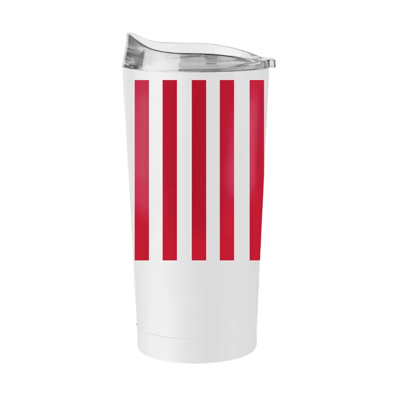 4th of July 20oz Striped Powder Coat Tumbler