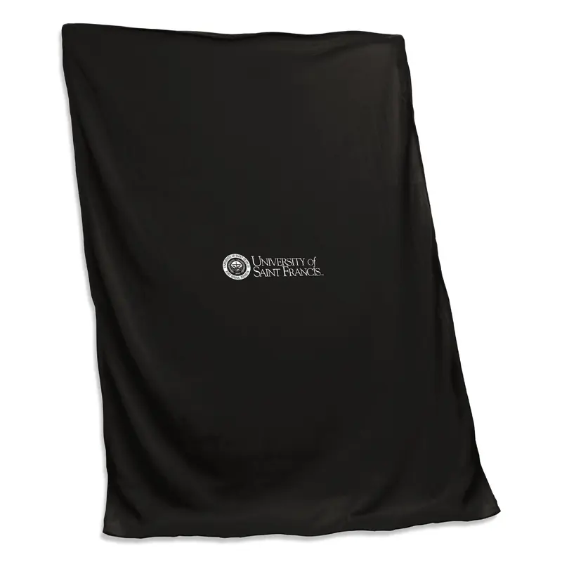 Saint Francis - Fort Wayne Seal Black Sweatshirt Blanket (Screened)