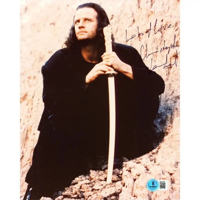 Christopher Lambert Highlander "Lots Of Love" Signed 8x10 Photo BAS #BS20758