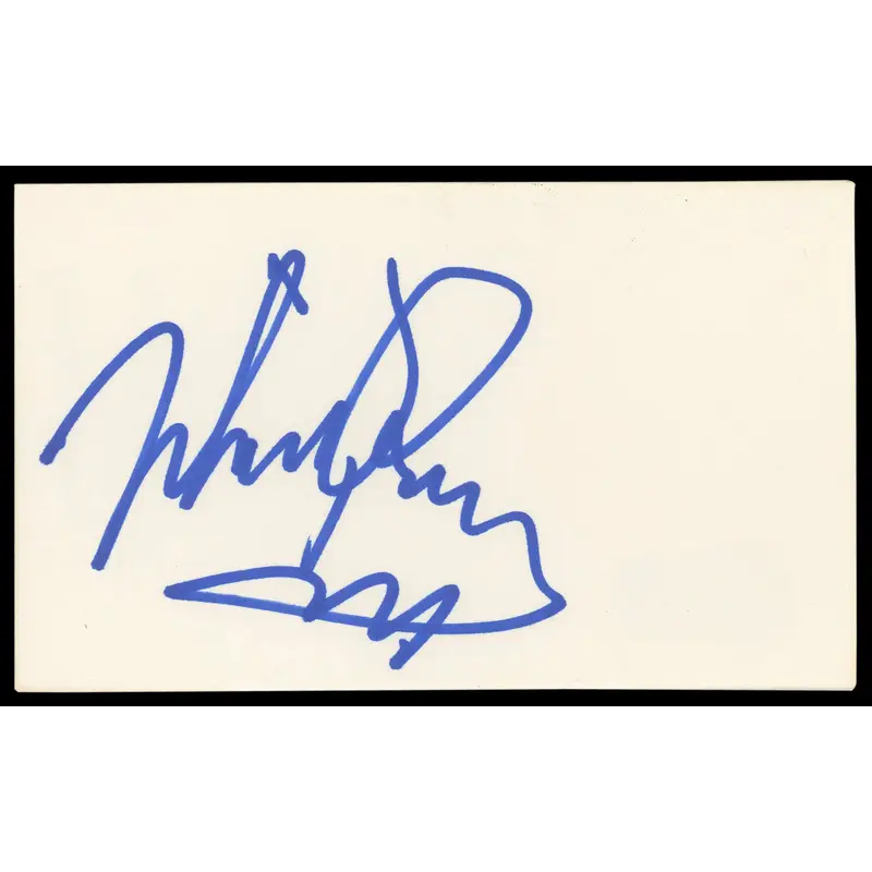 Mickey Rooney Breakfast At Tiffany's Signed 3x5 Index Card BAS #BM56912