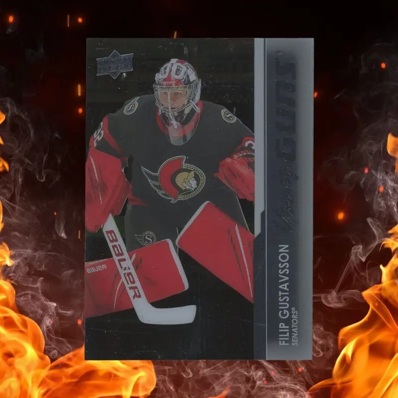 2021-22 Upper Deck FILIP GUSTAVSSON Clear Cut Young Guns #225 SSP Case Hit