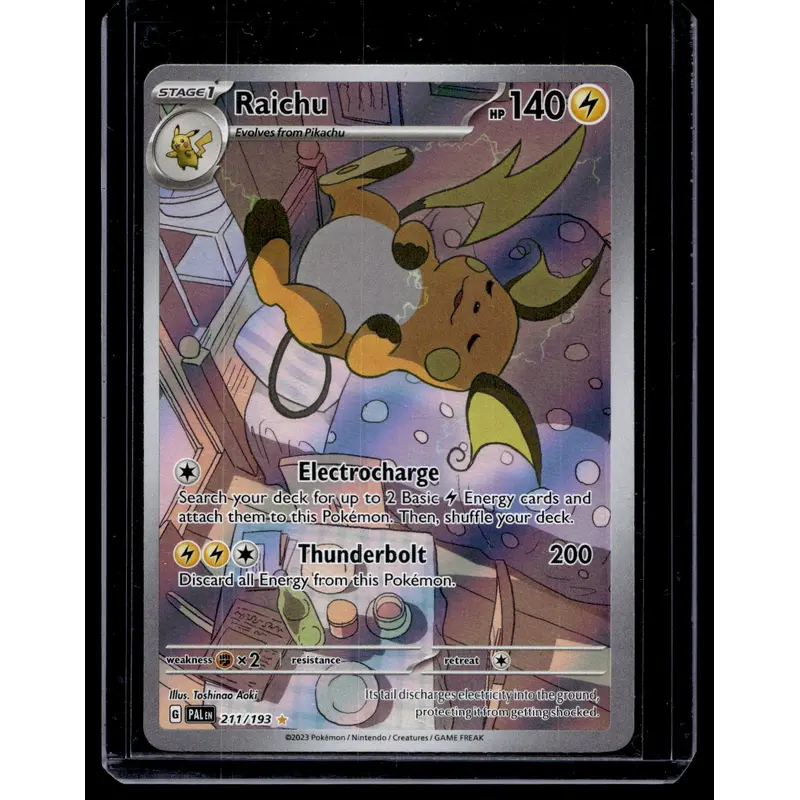 2023 Pokemon Scarlet & Violet - Paldea Evolved - Illustration Rare - Raichu #211