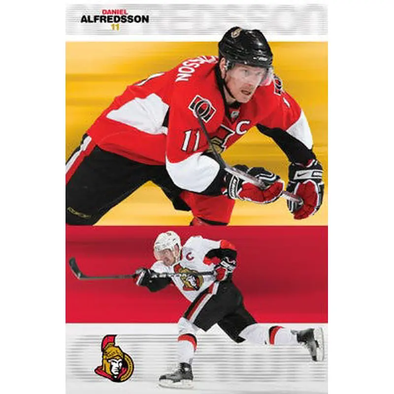 Daniel Alfredsson "Double Action" Ottawa Senators NHL Hockey Poster - Costacos 2008