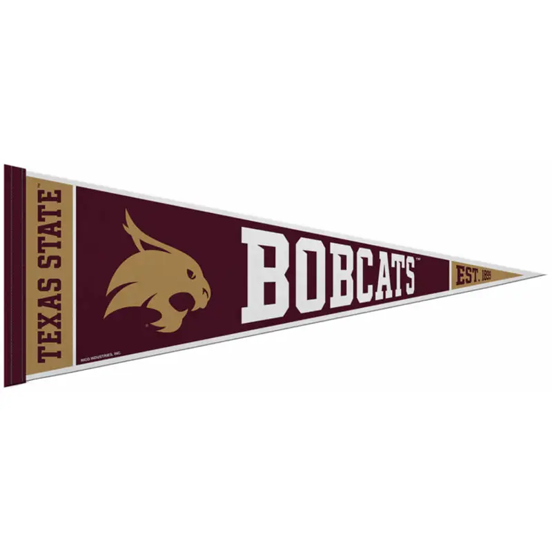 Texas State University BOBCATS Official NCAA Team Felt Pennant - Rico Inc.