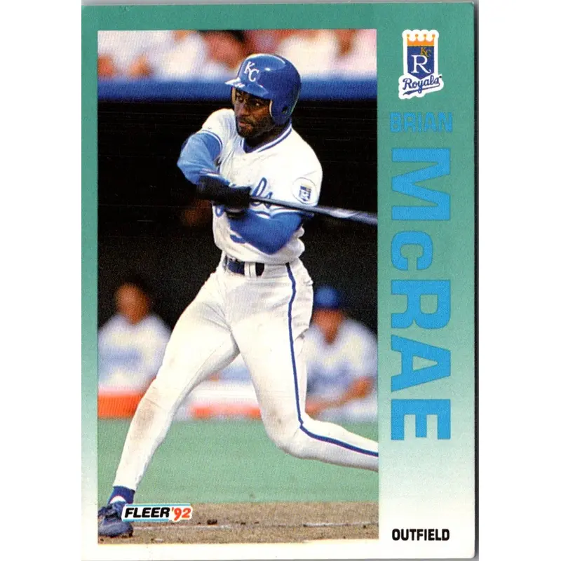 1992 Fleer Brian McRae #163