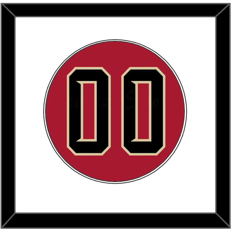 Arizona Number - Alternate Red (2020-2023) - Single Mat 1