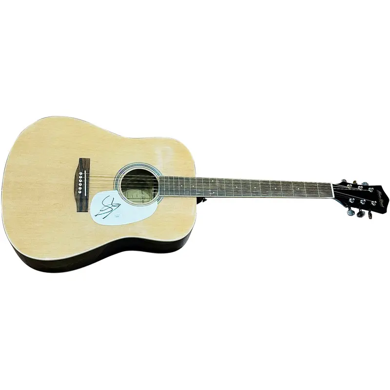 Steven Tyler Aerosmith Natural Acoustic Guitar with Autograph - JSA