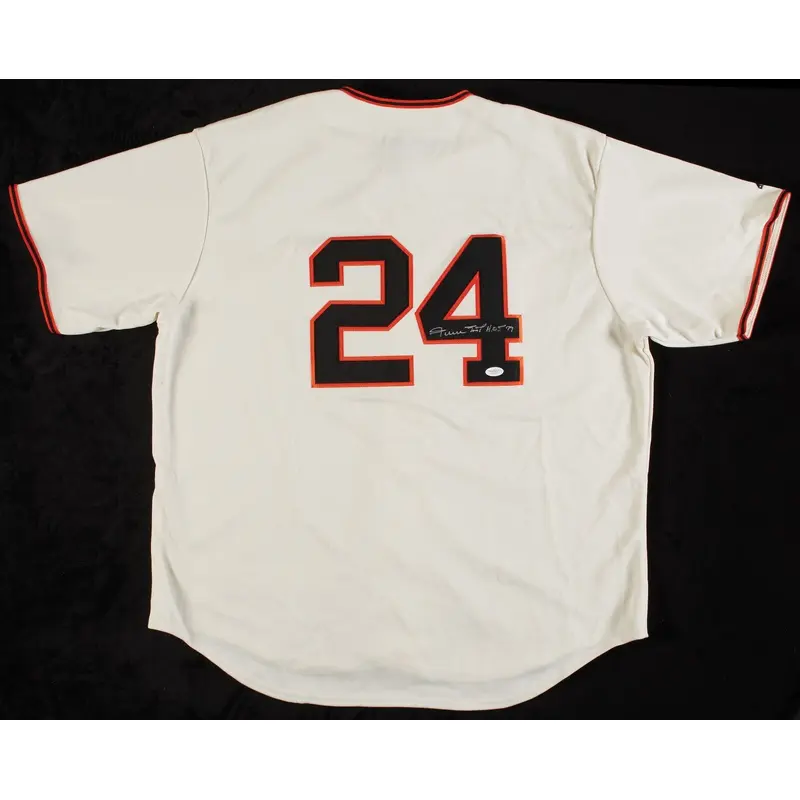 Willie Mays Hall Of Fame 1979 Signed Authentic San Francisco Giants Jersey JSA