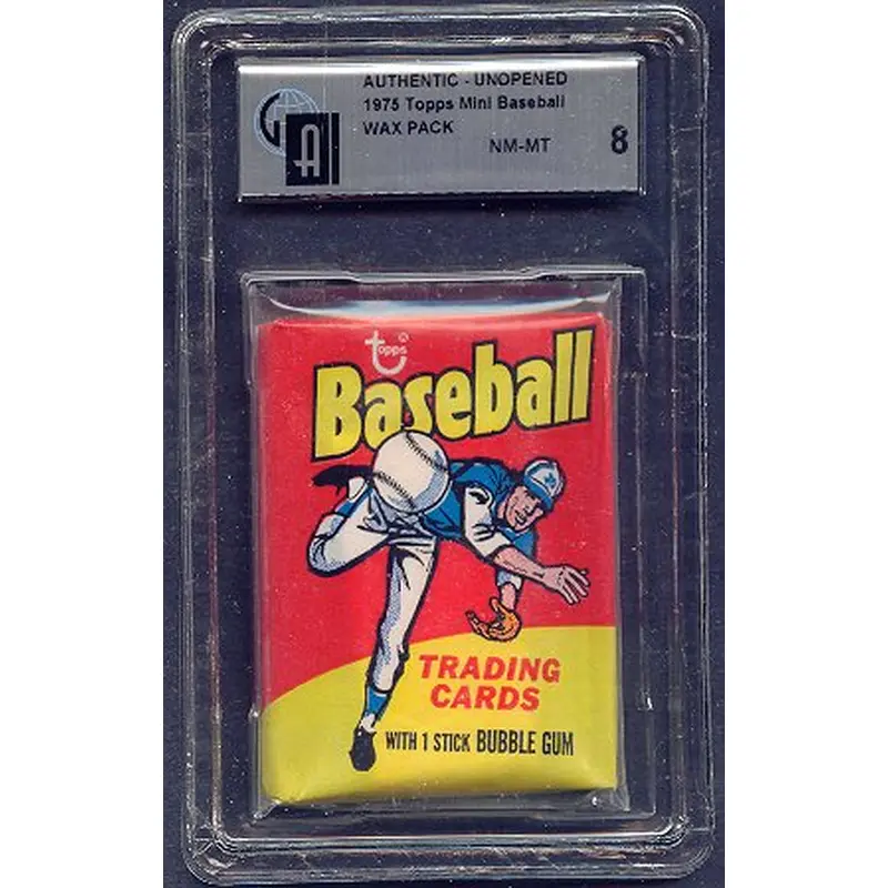 1975 Topps Mini Baseball Unopened Wax Pack