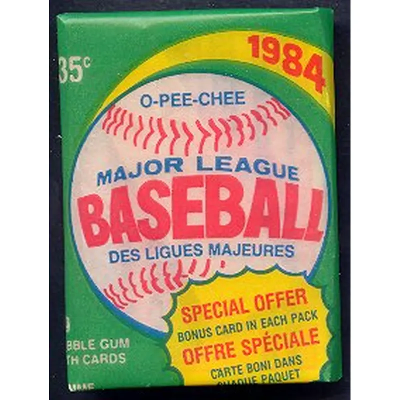1984 OPC O-Pee-Chee Baseball Unopened Wax Pack