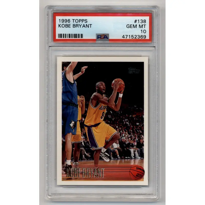 Kobe Bryant 1996-97 Topps Rookie #138 PSA 10 Gem Mint 2369