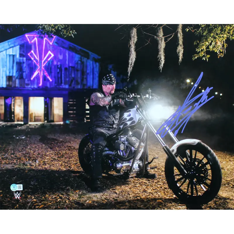 The Undertaker WWE Authentic Signed 16x20 Horizontal Photo BAS Witnessed