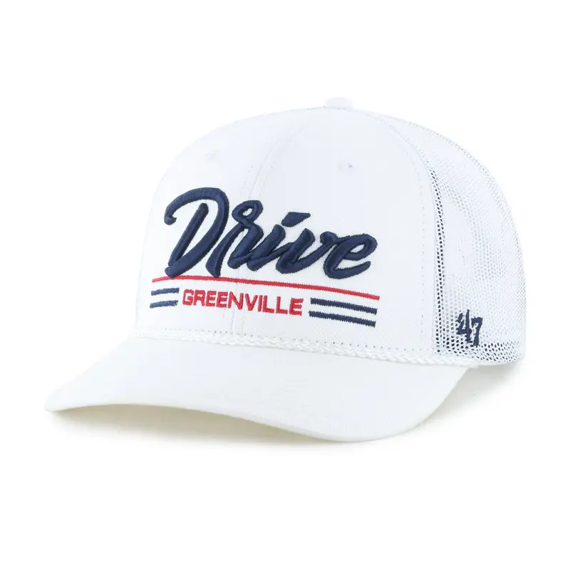 Greenville Drive 47 Brand White Garner Rope Trucker Hat