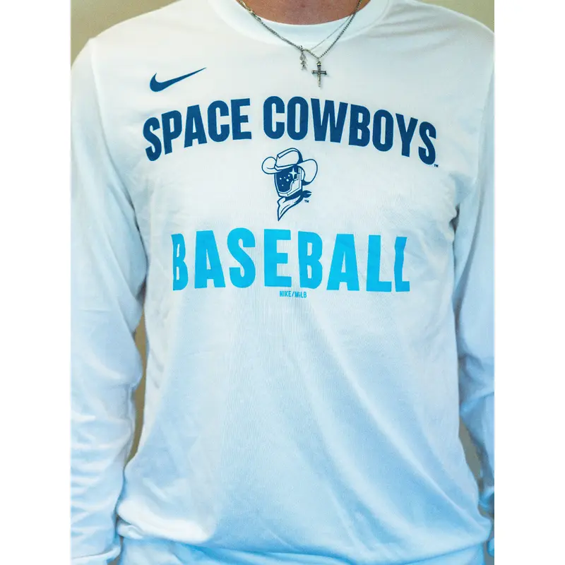 Sugar Land Space Cowboys Nike Long Sleeve Tee Legend