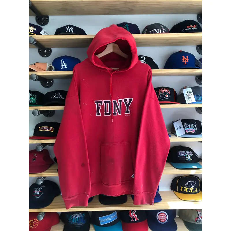 Vintage 1984 Discus Athletics FDNY Hoodie Size 2XL