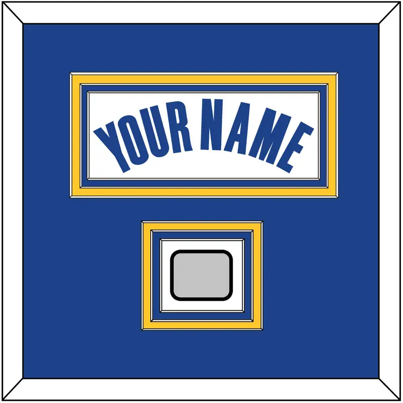 Golden State Name & Finals Patch - White Association - Triple Mat 2
