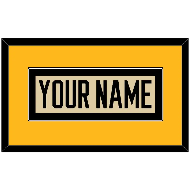 Pittsburgh Nameplate - 2023 Winter Classic Tan - Single Mat 3
