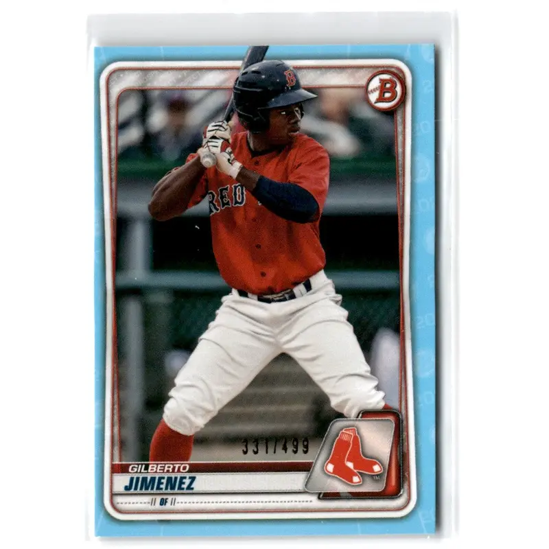 2020 Bowman Draft Sky Blue Gilberto Jimenez #BD-137 331/499