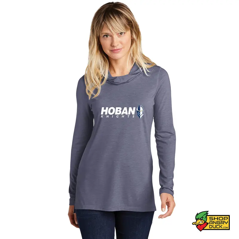 Hoban Knights Womens Tri-Blend Wicking Long Sleeve Hoodie