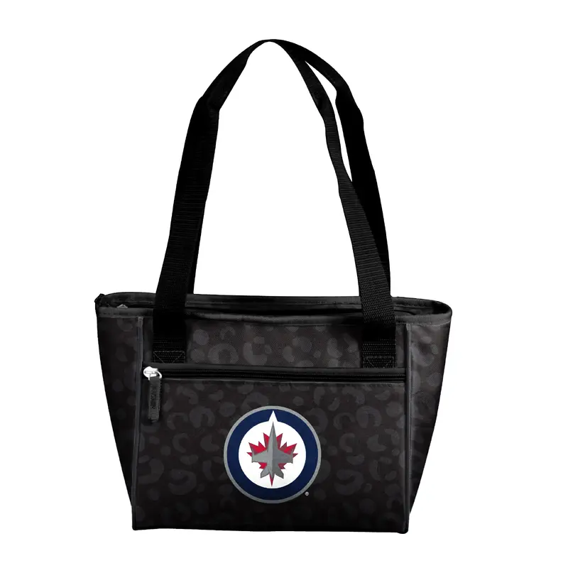 Winnipeg Jets Leopard Print 16 Can Cooler Tote