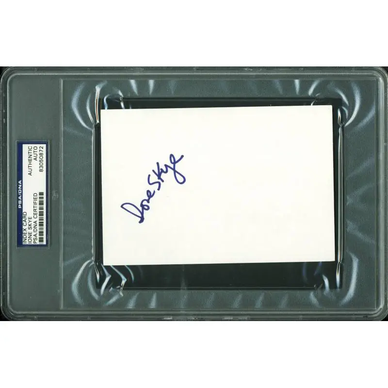 Ione Skye Authentic Signed 4X6 Index Card Autographed PSA/DNA Slabbed 2