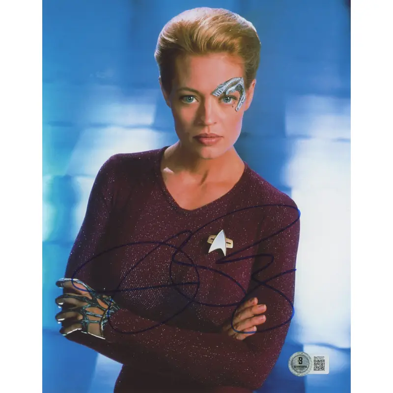 Jeri Ryan Star Trek: Voyager Authentic Signed 8x10 Photo BAS #BN73227