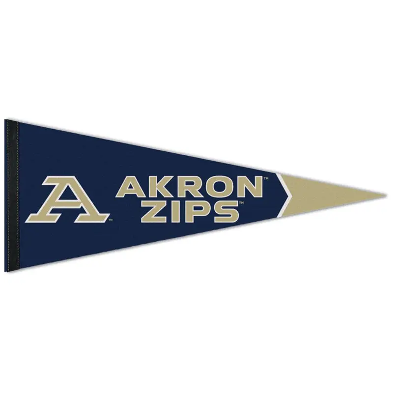 University of Akron Zips A-Style NCAA Team Logo Premium Felt Pennant - Wincraft Inc.