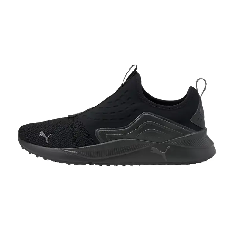 PUMA MENS BLACK TENNIS SHOE PACER FUTURE SLIPON 382230 01