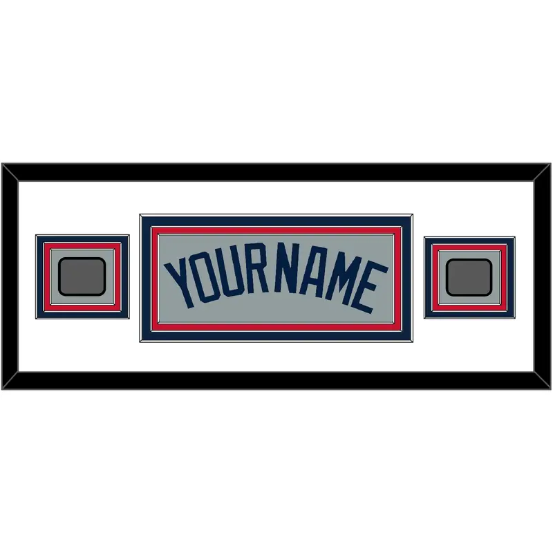 Boston Name & Two World Series Champions Patches - Road Gray (2009-2013) - Triple Mat 4