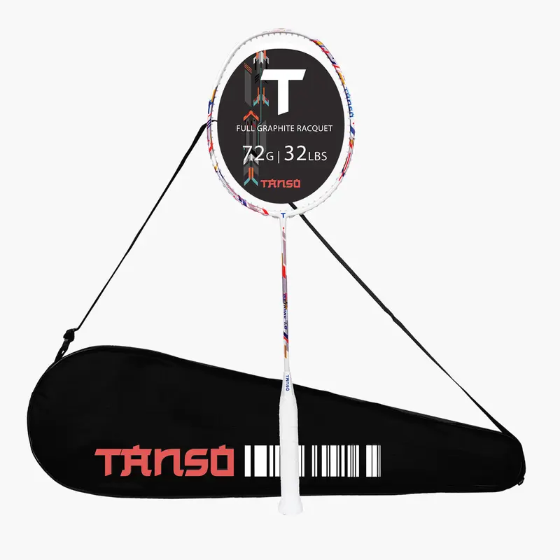 METHANE 1.0 White Badminton Racquets Tanso | Kibi Sports