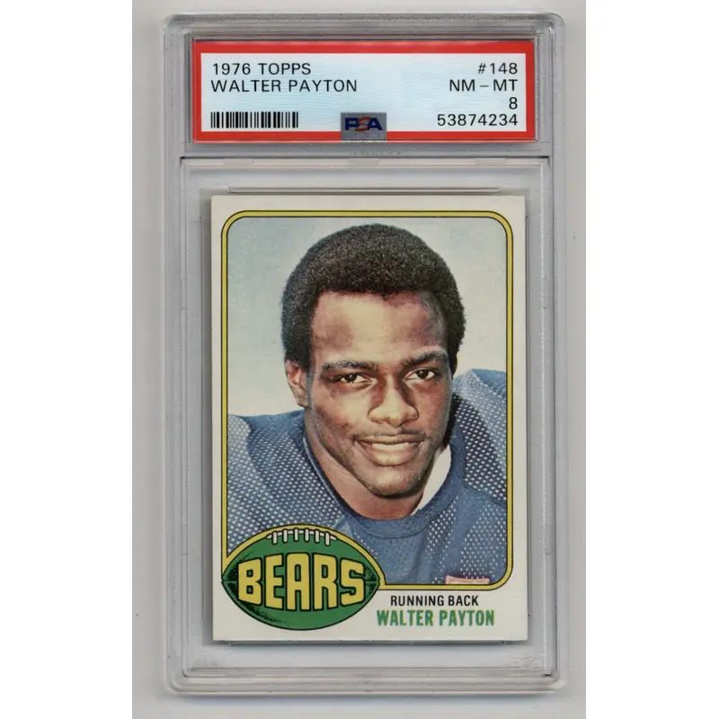 Walter Payton 1976 Topps Rookie #148 PSA 8 Near Mint-Mint 4234
