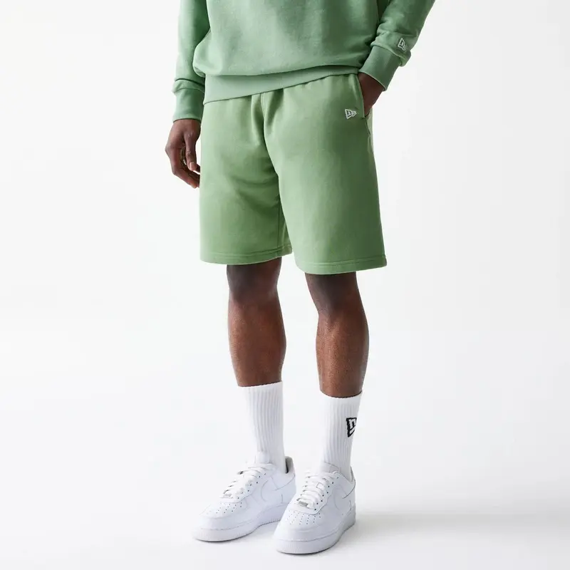 New Era Essential Green Oversized Shorts