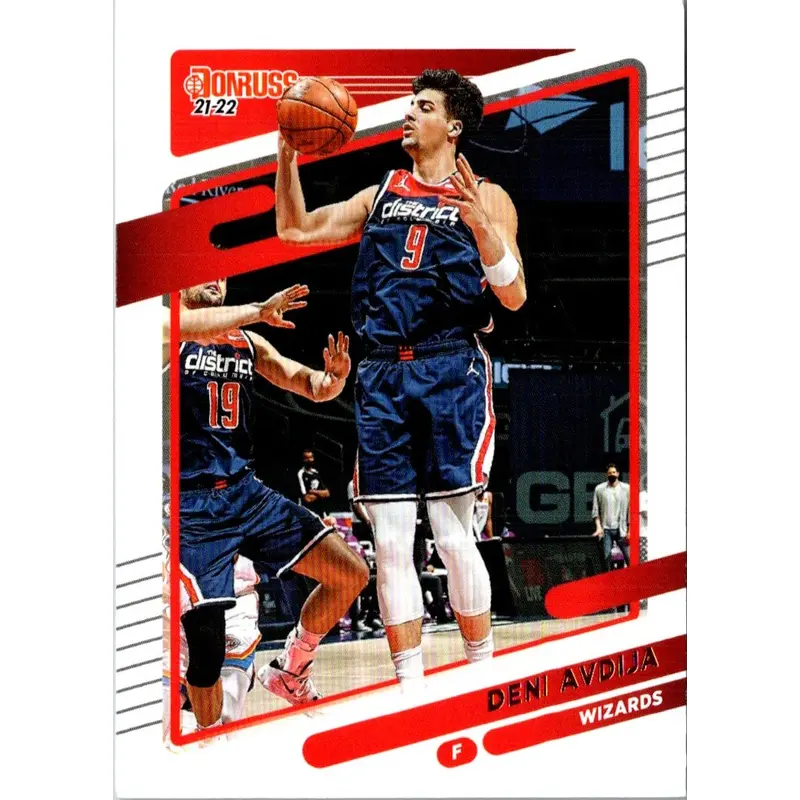 2021 Donruss Holo Red and Gold Laser Deni Avdija #100