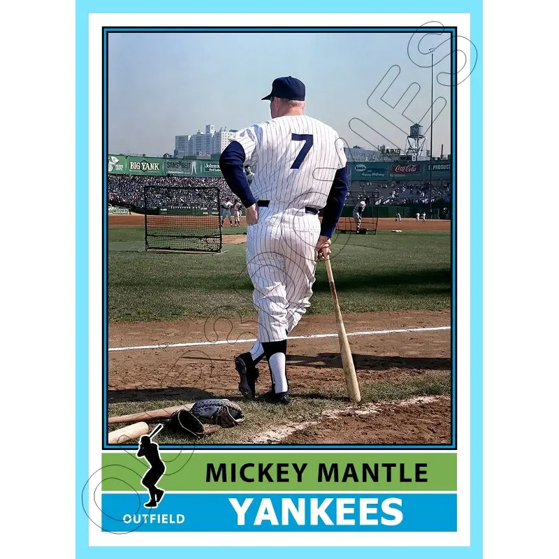 Mickey Mantle 1976 Topps Custom Card - 4863
