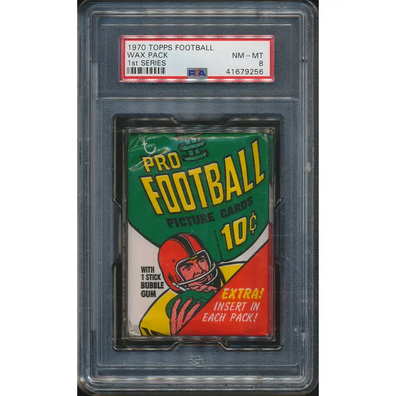 1970 Topps Football Unopened Series 1 Wax Pack PSA 8